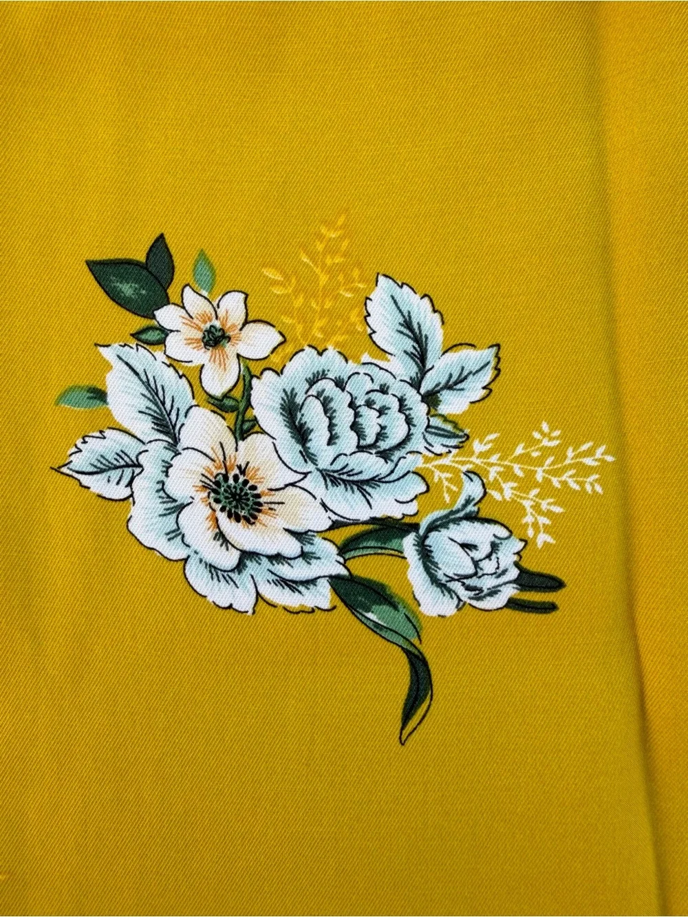 Ann Taylor LOFT Yellow Bouquet Floral Flounce Ruffle Hem Mini Skirt ~ Women’s 4